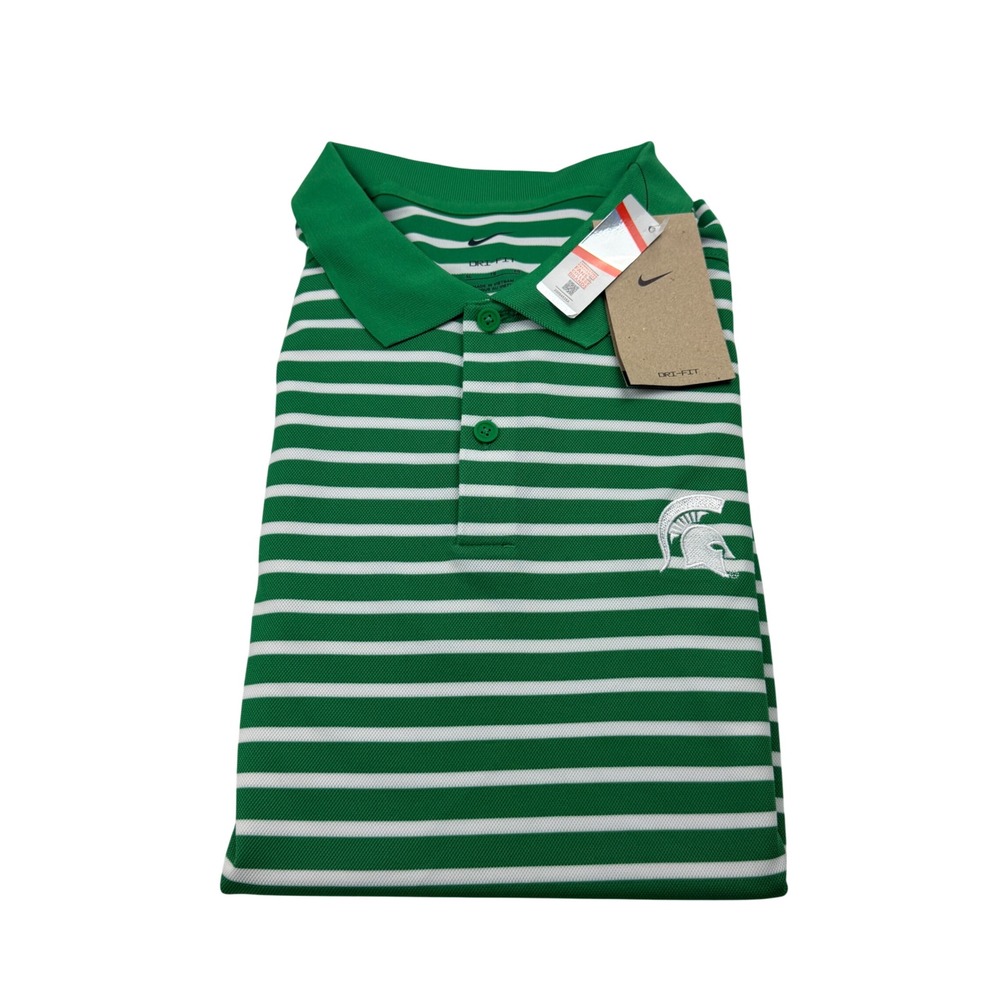 Nike Golf Dri-FIT Michigan State Spartans Polo Shirt‎ XL Green DH0835-306 NWT
